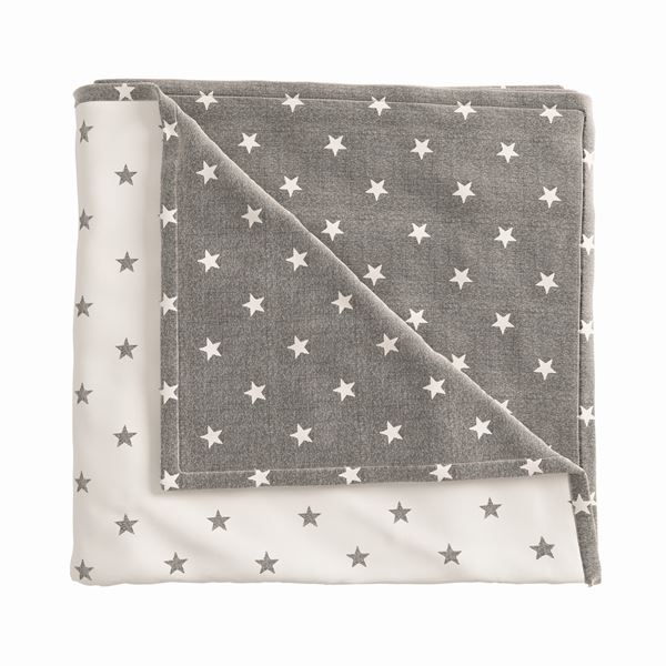 Star Woven Throw - Grey